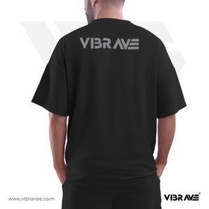 vibrave essential collection unisex easy to buy koko available backside printed grey marl unisex tshirts